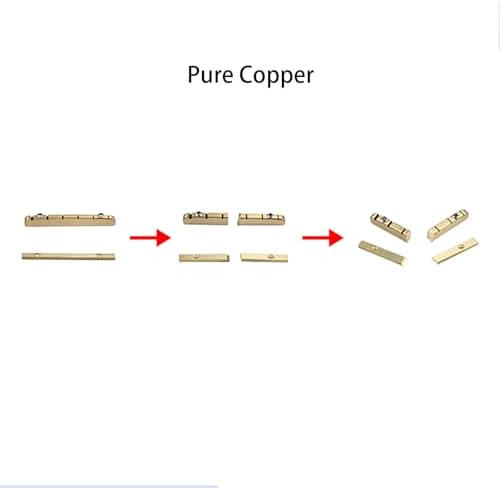 Guitar Nut Electric Guitar Brass Nut 42mm Height Adjustable Brass Guitar Nut 6 String Electric guitar Replacement Parts