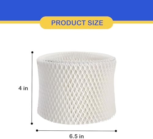 MDH-0103JB Humidifier Wicking Filter Replacement Compatible With Mainstays MDH-0103JB, Made With Wood Pulp, Paper Filter, 3 Pack