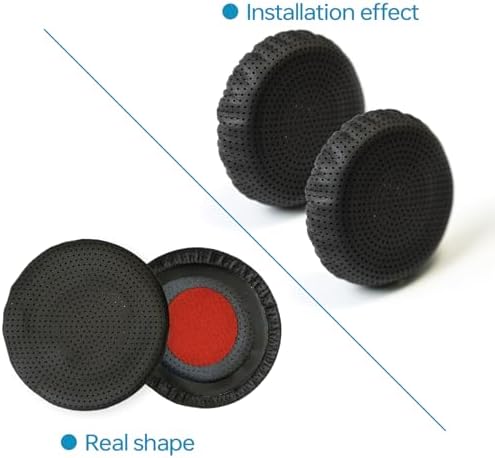 Ear Pads for Poly Headset, Replacement Ear Cushion Cover for Plantronics Blackwire 3320 3325 C310 C320 C3210 C3220 C3225, Cushions Ear Pads Cover for Jabra PRO 920 930 935 9450 9460 (2 PCs)