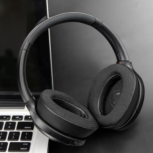 SOULWIT Cooling Gel Replacement Earpads for Sony WH-H910N H910 h.Ear on 3 Wireless Noise-Canceling Headphones, Ear Pads Cushions with Noise Isolation Foam - Black