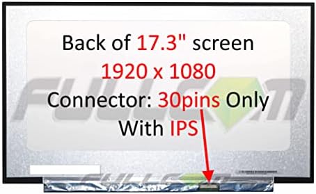 New LCD Replacement Screen 17.3 Inch NV173FHM-N46 FHD 1920x1080 IPS 30 Pin Matte Compatible with NV173FHM-N47/NV173FHM-N49 for Laptop/Display/Screen/LCD Application