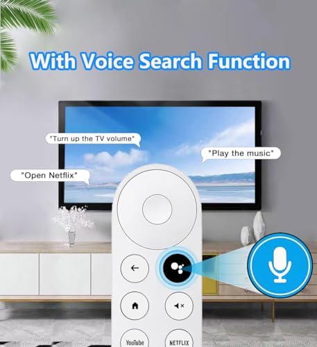 Replacement Voice Remote for Google Chromecast TV, Remote Control for G9N9N, GA01409-US, GA01920-US, GA01919-US, GA01923-US, GA02463