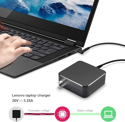 65W 45W AC Adapter Laptop Charger Replacement for Lenovo IdeaPad 3 5 110 310 320 330 330s S145 S340 Series Charger 110-15ISK 320-15ABR 320-15IAP 330-15IGM 330S-15IBK S340-15IWL 1-14AST-05 Power Cord
