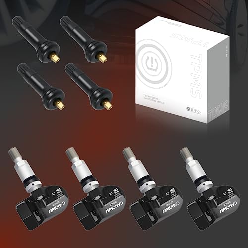 TPMS Sensor GM, 4-Pack Tire Pressure Sensor Replacement for GM Chevy GMC Cadillac Buick, 315MHz OE Replaces# 13586335, 13581558, 13598771, 13598772