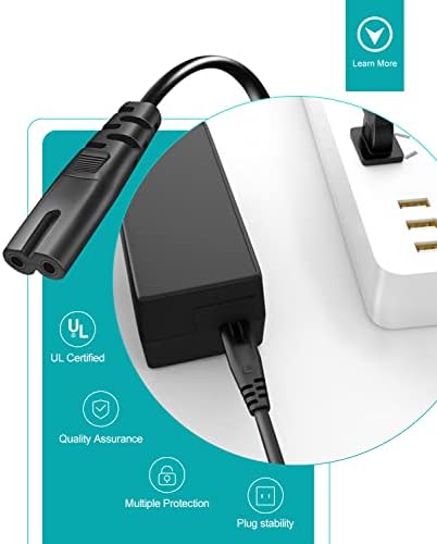Mini Fridge Power Cord Compatible with Frigidaire EFMIS175 EFMIS149 EFMIS188 EFMIS129 EFR376, AstroAI, Cooluli and More,Replacement 2 Prong Power Cable 6 Ft