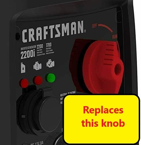 Replacement Knob Switch Run Choke for Craftsman Inverter Generator 2200i or 2500i - 3D printed part - new, 3d printed part