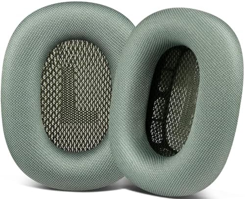 SOPROM Ear Pads Replacement for Airpods Max Over-Ear Headphones, Earpads Cushions with Durable Mesh Fabric, Softer Foam - Green