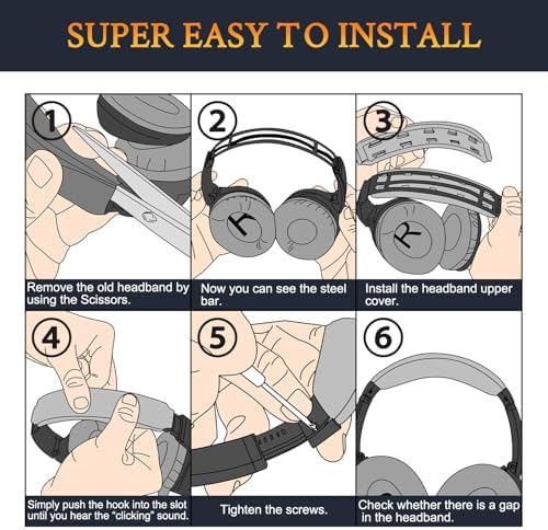 SOULWIT Ear Pads Cushions + Headband + Silicone Earpads Cover Protector, Replacement Kit for Bose QuietComfort 35 QC35, QC35 ii Over-Ear Headphones - Silver