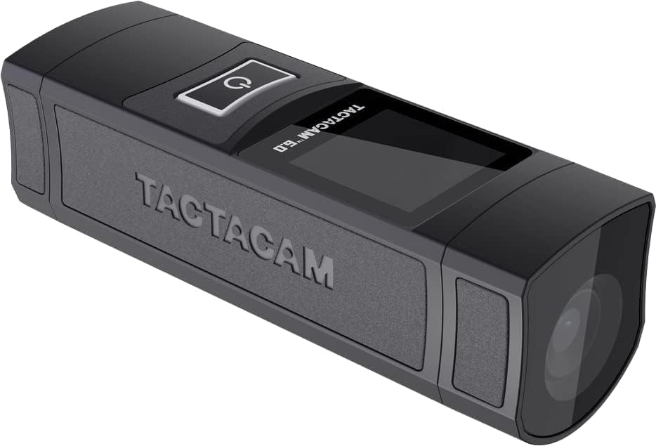 TACTACAM 6.0 Action Camera, 4k 60 FPS, 8X Zoom, Waterproof, Integrated Image Stabilization, One Touch Operation (6.0) Replacement Battery + Mount Options (Barrel Mount)