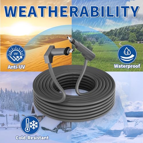 SZSAUTO 50Ft Replacement Cable for Starlink Gen2 V 2 Rectangular Satellite -High Speed and Anti-Interference- Waterproof Extension Cables Cord Accessories for Replace Starlink Cable Gen 2(50FT/15.2M)