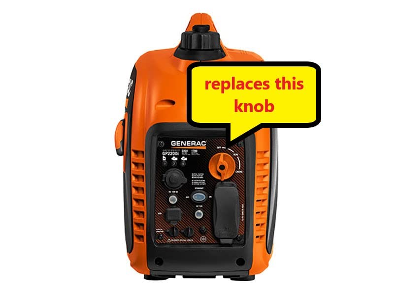 Replacement Knob Switch Run Choke for Generac Inverter Generator GP2200i or GP2500i - 3D printed part - new, 3d printed part
