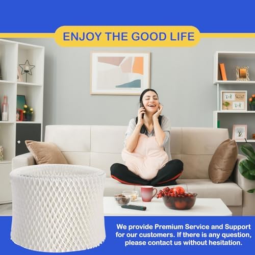 MDH-0103JB Humidifier Wicking Filter Replacement Compatible With Mainstays MDH-0103JB, Made With Wood Pulp, Paper Filter, 3 Pack