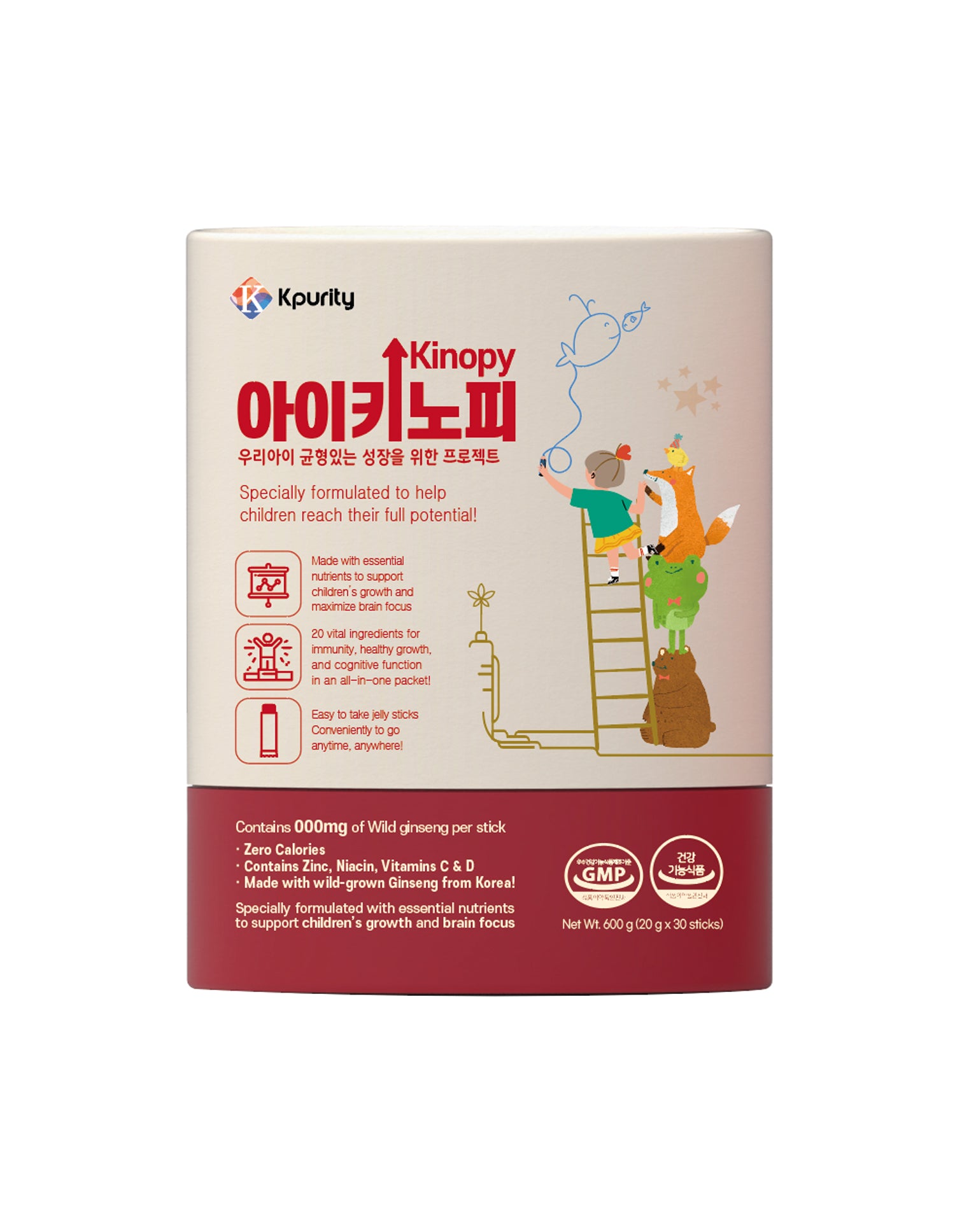 Aikinopi for balanced growth of our children Grow taller! Be smarter! Aikinopi contains essential nutrients for growth in one packet.
