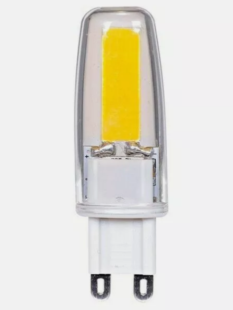 Silicon LED Replacement 4 Watt 120V 2-Pin G9 Clear Dimmable 3000K Warm White