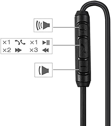 Replacement Aux Extension Cable Cord Wire,for Bose QuietComfort QC25 QC35 Sound Link SoundTrue On Ear Headphones with in Line Mic Volume Control (Black)