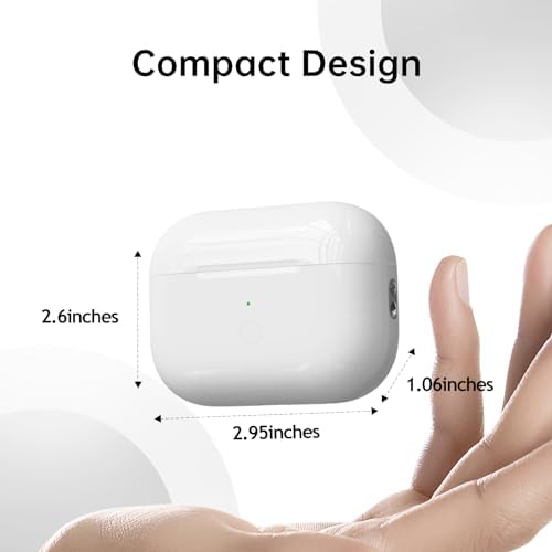 Wireless Charging Case Compatible with AirPods Pro 1st & 2nd Gen, Type C Charger Case Replacement with USB-C Charging Port(No Earbuds)