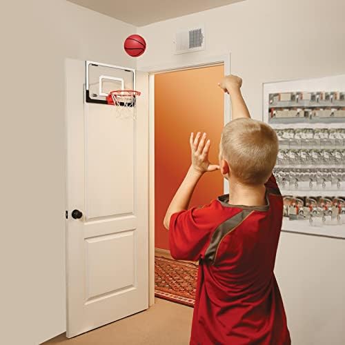 Mini Basketballs, 3 Pack 6" Inch Small Basketball Set with Pump Over The Door Mini Hoop Basketball Replacements Toy Basketball for Toddlers, Kids, Teenagers, for Pool, Indoors, Outdoors