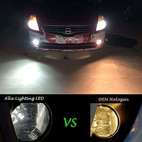 Alla Lighting Super Bright H8 H11 LED Fog Lights Bulbs or DRL, 6000K Xenon White H16 H11LL H8LL H1155 Replacement, 2800Lms 5730 33-SMD 12V for Cars, Trucks, SUVs, Vans