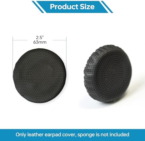 Ear Pads for Poly Headset, Replacement Ear Cushion Cover for Plantronics Blackwire 3320 3325 C310 C320 C3210 C3220 C3225, Cushions Ear Pads Cover for Jabra PRO 920 930 935 9450 9460 (2 PCs)