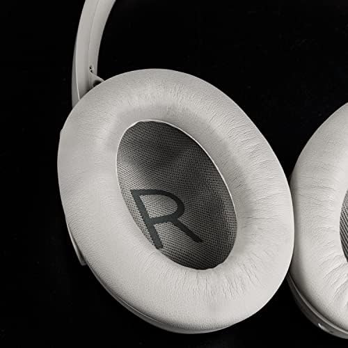 SOULWIT Earpads Replacement for Bose QuietComfort 45 (QC45)/QuietComfort SE (QC SE)/New Quiet Comfort Wireless Over-Ear Headphones, Ear Pads Cushions with Softer Protein Leather - White Smoke