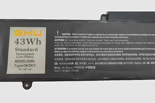 GHU Battery 43 WH 11.1V Replacement for GK5KY 92NCT 04K8YH 0WF28 4K8YH 092NCT 92nct Compatible for Dell Inspiron 13" 7347 7348 7352, Dell Inspiron 11" 3147 3148 3152