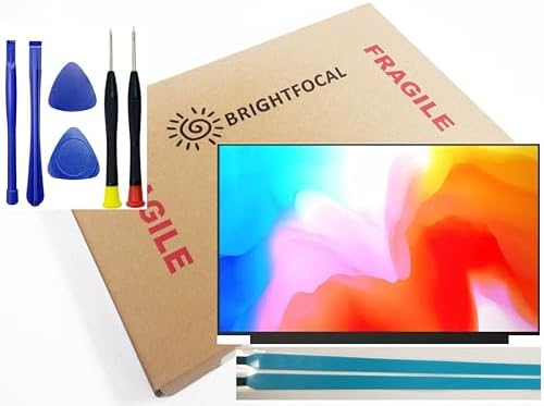 BRIGHTFOCAL New Screen Replacement for HP 15-EF0023DX 9YF67UA Grade A+ OnCell Touch 15.6 HD Touchscreen 1366 x 768 Slim LCD LED Display with Tape and Tool