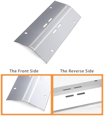 Heat Plate Shield Replacement for Cuisinart CGG-200 CGG-220 CGG-240 Gas Grill Models, Stainless Steel Heavy Duty BBQ Parts Flame Tamer Accessories, 16 3/4" x 7 3/8"