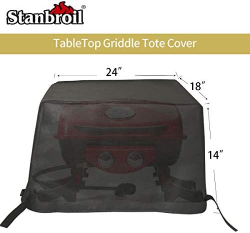 Stanbroil Outdoor Heavy Duty Waterproof Gas Grill Cover for Cuisinart CGG-522 Dual Blaze Two Burner Gas Grill and The CGG-608 Professional Portable Gas Grill, Replacement for Cuisinart CGC-10522