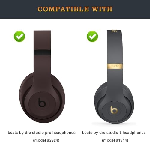 Studio Pro Headband Replacement Accessories as Same as The OEM A2924 Arch Band Parts Compatible with Beats by Dre Studio Pro (Model A2924) and Studio 3 Wireless Headphones (Deep Brown)
