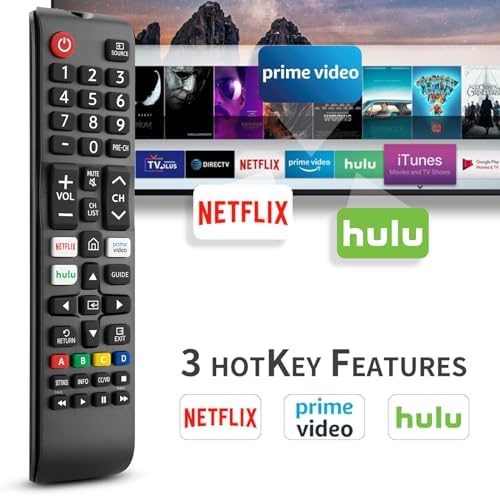 for Samsung-Smart -TV-Remote-Control-Replacement,Universal for All Samsung Frame Curved QLED TVs