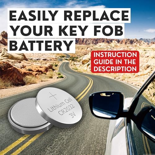 Key Fob Replacement Batteries for Nissan (Rogue Altima Sentra Versa Pathfinder Murano Maxima Kicks Titan Frontier Infiniti Armada Leaf Juke Quest) Smart Remote (Pack of 2) (Check Fitment Guide)