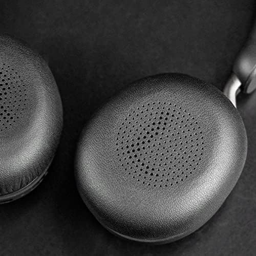 SOULWIT Earpads Replacement for Jabra Evolve2 65 (Evolve 2 65MS 65UC MS UC)/Evolve2 40 (40UC 40MS USB)/Elite 45h On-Ear Wireless Headset, Ear Pads Cushions with Softer Protein Leather - Black