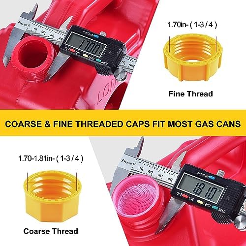 Gas Can Spout Replacement Kit, Gas Can Nozzle Replacement (3 Kit), For most 1/2/5/10 Gallon Gas Cans.The seal is fully installed you can use it directly. Replacement gas can spout (Yellow)