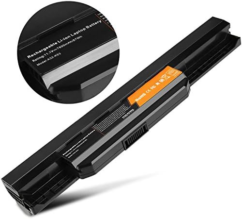 Fancy Buying 87Wh/7800mAh Laptop Battery Replacement for Asus K53 K53E X54C X53S X53 K53S X53E A32-K53 A41-K53 - High Performance 9 Cells