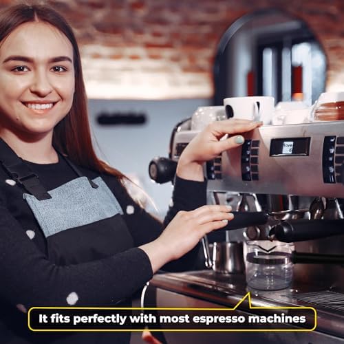 Espresso Carafe Glass Replacement - 4 Cup. Fits Most Espresso Machines, Mr. Coffee, Cuisinart, Breville. PLUS Stainless Steel Creamer (8oz).