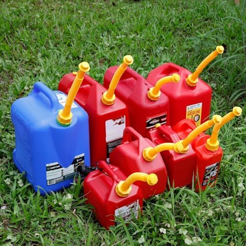 Gas Can Spout Replacement Kit, Gas Can Nozzle Replacement (3 Kit), For most 1/2/5/10 Gallon Gas Cans.The seal is fully installed you can use it directly. Replacement gas can spout (Yellow)