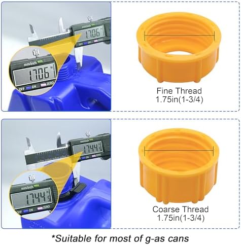 Can Spout Replacement Kit,Can Nozzle Replacement Kit for 1/2/5/10 Gal,Can Spouts for Old Style Tanks Easy to Install,with Screw Collar Caps, Spout Cover, Base Cap, Drill Bit(19)