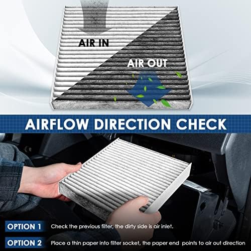 Premium Cabin Air Filter with Activated Carbon,Replacement for CF11809,Fit for Chevrolet Silverado 1500LD/2500HD/3500HD/Suburban,GMC Sierra 1500/2500HD/3500HD/Yukon.