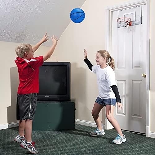 Mini Basketballs, 5 Pack 6" Inch Small Basketball Set with Pump Over The Door Mini Hoop Basketball Replacements Toy Basketball for Toddlers,Kids,Teenagers for Pool Indoors Outdoors