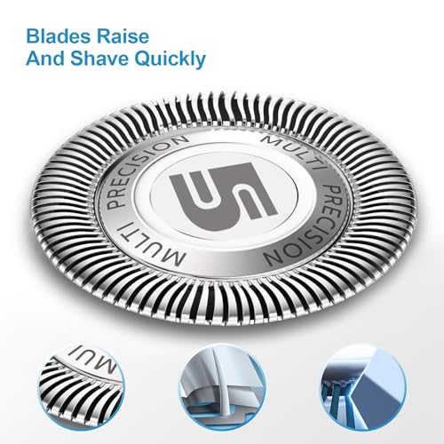 Replacement Heads Compatible with Philips Norelco 5000 Series, SH50 Replacement Blades for HQ8 Shaver