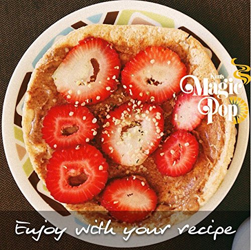 Kim's Magic Pop Freshly Popped Rice Cakes | Keto, Vegan | Whole Wheat Flavor | 6 Bags | 15 Cakes per Bag | Low Carb, Sugar Free, Fat Free, Natural, Multigrain Korean Snack | Easy Bread, Chip, Cracker Replacement